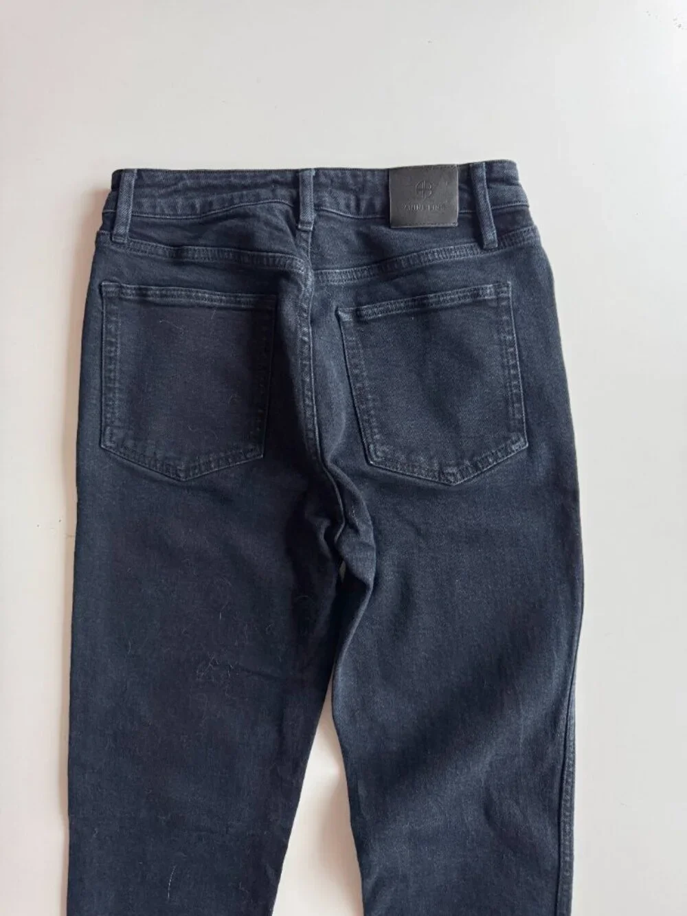 ANINE BING Jagger OD Black Dark Blue High Rise Skinny Ankle Jeans, Size 28 - Picture 9 of 14
